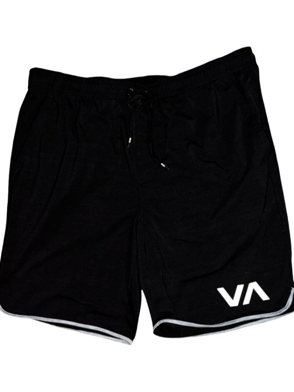 Sz.XL*RVCA*Black Sweat Shorts--Elastic Waist--Drawstring Workout Shorts